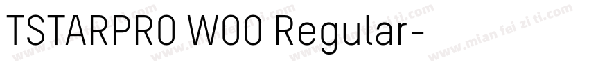 TSTARPRO WOO Regular字体转换